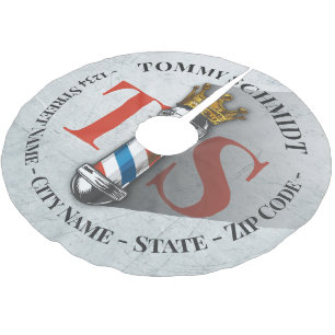 JUPON DE SAPIN EN POLYESTER BROSSÉ 