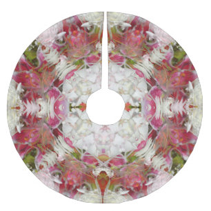 Jupon De Sapin En Polyester Brossé Abstrait floral coloré