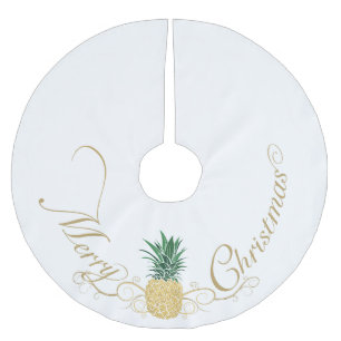 Jupon De Sapin En Polyester Brossé Accueil ananas Noël