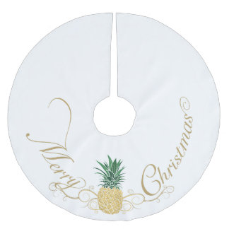 Jupon De Sapin En Polyester Brossé Accueil ananas Noël