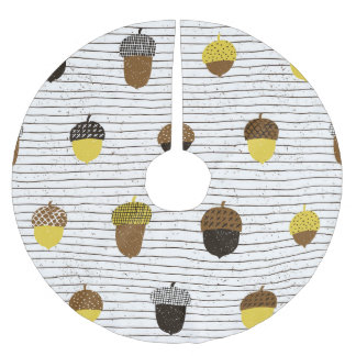 Jupon De Sapin En Polyester Brossé Acornes d'automne : Vibes Vintages