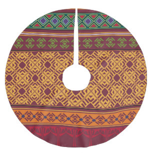 Jupon De Sapin En Polyester Brossé Afrique ornementale élégante : Motif ethnique indi