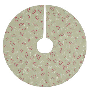 Jupon De Sapin En Polyester Brossé Agritourisme sauge vert rustique feuillage motif m