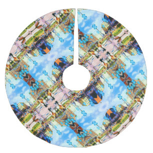 Jupon De Sapin En Polyester Brossé Allemagne vintage Munich Towngate Karistor