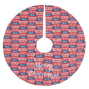 Jupon De Sapin En Polyester Brossé Ambulance de pompiers Thunder_Cove