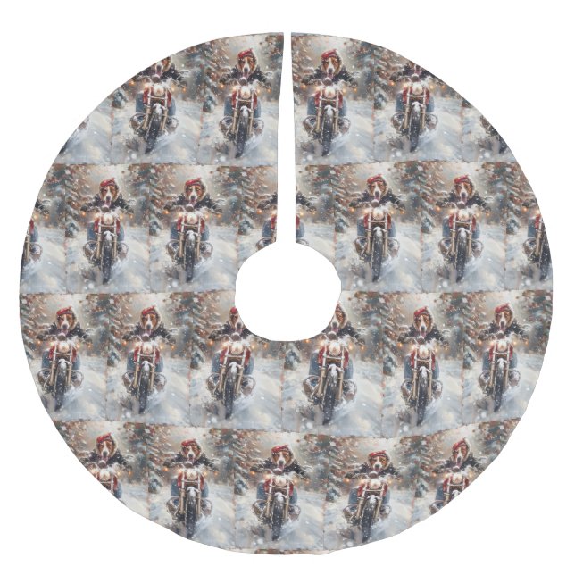 Jupon De Sapin En Polyester Brossé Américain Anglais Foxhound équitation vélo Noël (Devant)