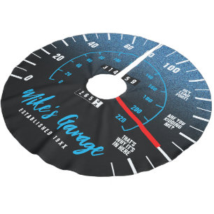 Jupon De Sapin En Polyester Brossé Amusante voiture Manly Odometer Speedometer Partie