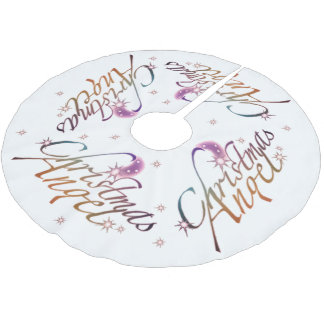 Jupon De Sapin En Polyester Brossé Ange de Noël