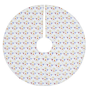 Jupon De Sapin En Polyester Brossé Anges de Noël en étoile Noel plus petit style d'im