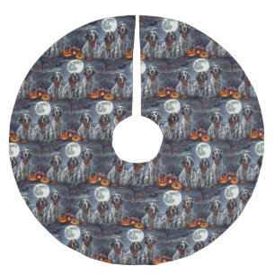 Jupon De Sapin En Polyester Brossé Anglais Setter Halloween Éffrayant
