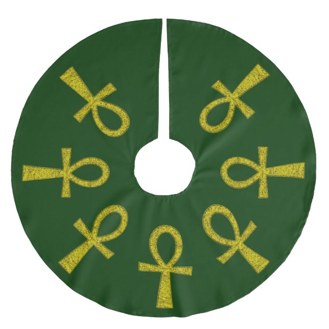 Jupon De Sapin En Polyester Brossé Ankh Jaune (Devant)