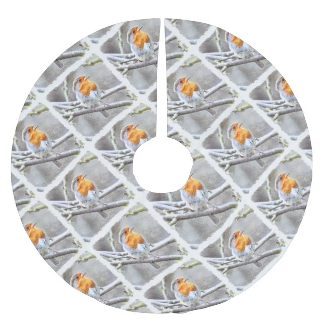 Jupon De Sapin En Polyester Brossé Aquarelle Angélique Robin (Devant)