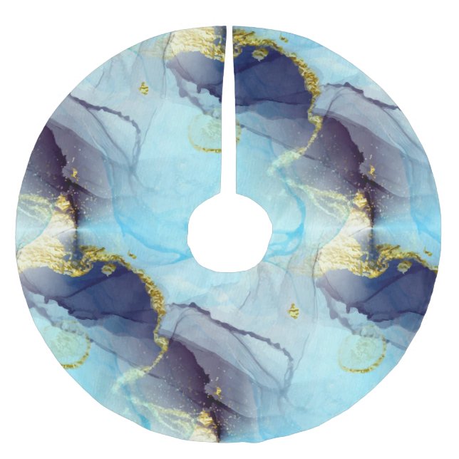 Jupon De Sapin En Polyester Brossé Aquarelle Diaphonous Chic Elegant (Devant)