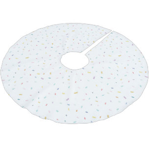 Jupon De Sapin En Polyester Brossé Aquarelle douce Motif Confetti