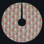 Jupon De Sapin En Polyester Brossé Arbre de décoration de Noël vintage des années 195<br><div class="desc">1950 Vintage Christmas Girl décorant arbre de Noël Vacances Brossé Polyester Tree Jupe.</div>