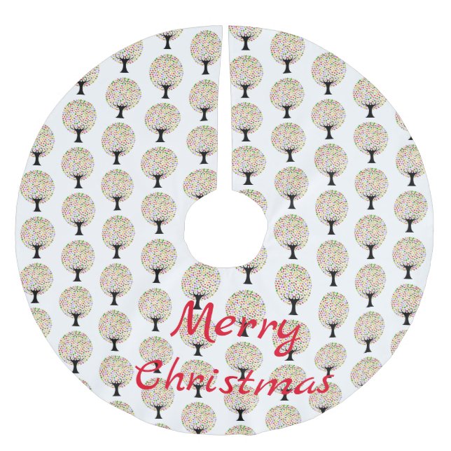 Jupon De Sapin En Polyester Brossé Arbre multifruit Thunder_Cove (Devant)