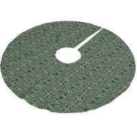 Argent et motif celtique d'ovales relié par vert