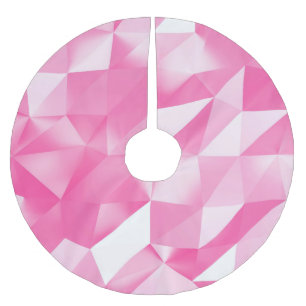 Jupon De Sapin En Polyester Brossé Arrière - plan en polygone rose : rendu 3D abstrai