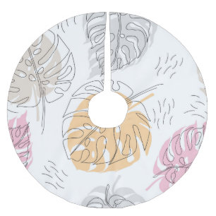 Jupon De Sapin En Polyester Brossé Art de dessin de ligne de monstère exotique