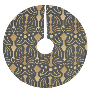 Jupon De Sapin En Polyester Brossé Art Déco Luxe : Elégance japonaise Vintage