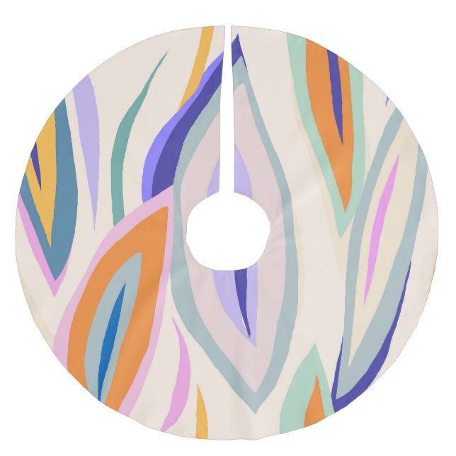 Jupon De Sapin En Polyester Brossé Art d'été : Motif de collage créatif (Devant)