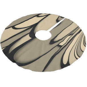 Jupon De Sapin En Polyester Brossé Art Moderne Fondre des teintes Brown