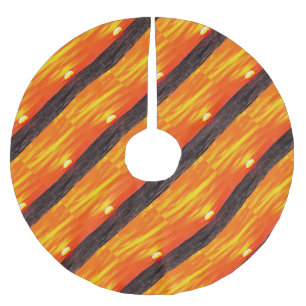 Jupon De Sapin En Polyester Brossé Artistic Orange Aegean Sunset Akyaka