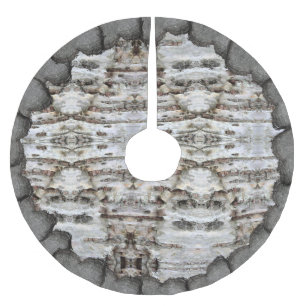 Jupon De Sapin En Polyester Brossé Aspect rustique écorce de bouleau