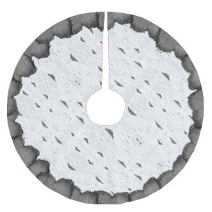 Jupon De Sapin En Polyester Brossé Aspen rustique écorce Bois Coeurs sculptés noms