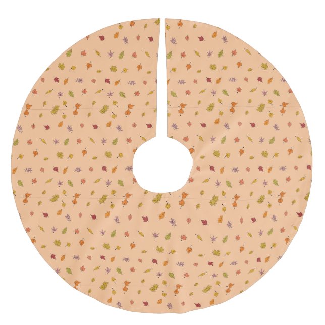 Jupon De Sapin En Polyester Brossé Automne  (Devant)