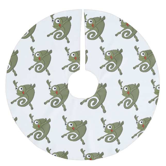Jupon De Sapin En Polyester Brossé Awesome Chameleon (Devant)
