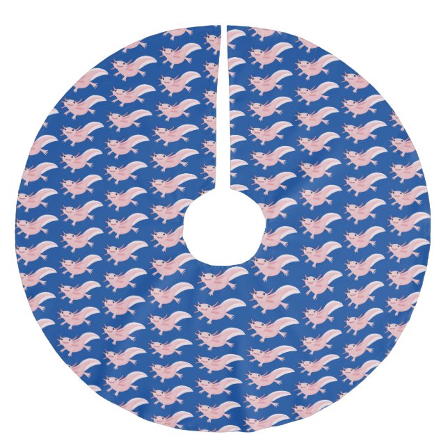 Jupon De Sapin En Polyester Brossé axolotl rose pâle (Devant)