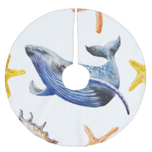 Jupon De Sapin En Polyester Brossé Baleine à graphisme d'entreprise : Tableau de chan