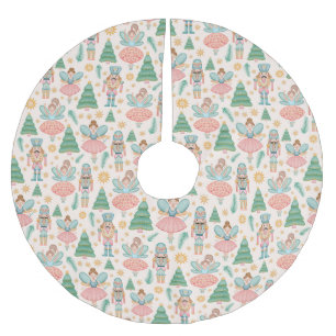 Jupon De Sapin En Polyester Brossé Ballet et fées de craquelins sur Arrière - plan de