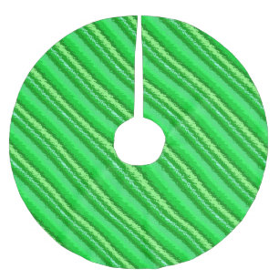 Jupon De Sapin En Polyester Brossé Bandes de verre - tons vert émeraude