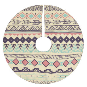 Jupon De Sapin En Polyester Brossé Bandes tribales aztèques : Illustration Vintage