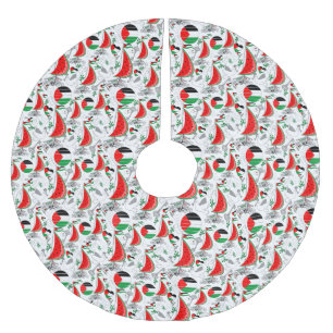 Jupon De Sapin En Polyester Brossé Bateaux de la Flottille de la Liberté Mondiale à G