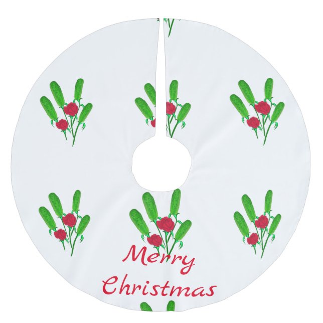 Jupon De Sapin En Polyester Brossé Beau bouquet de chiche avec Thunder_Cove Rose (Devant)