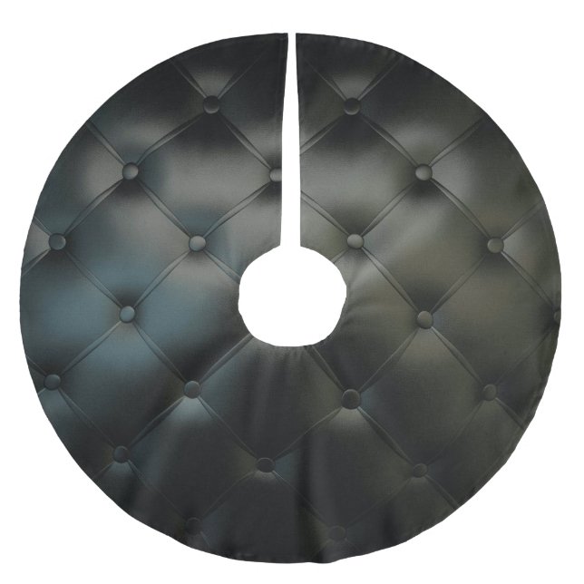 Jupon De Sapin En Polyester Brossé Beau cuir noir romantique (Devant)