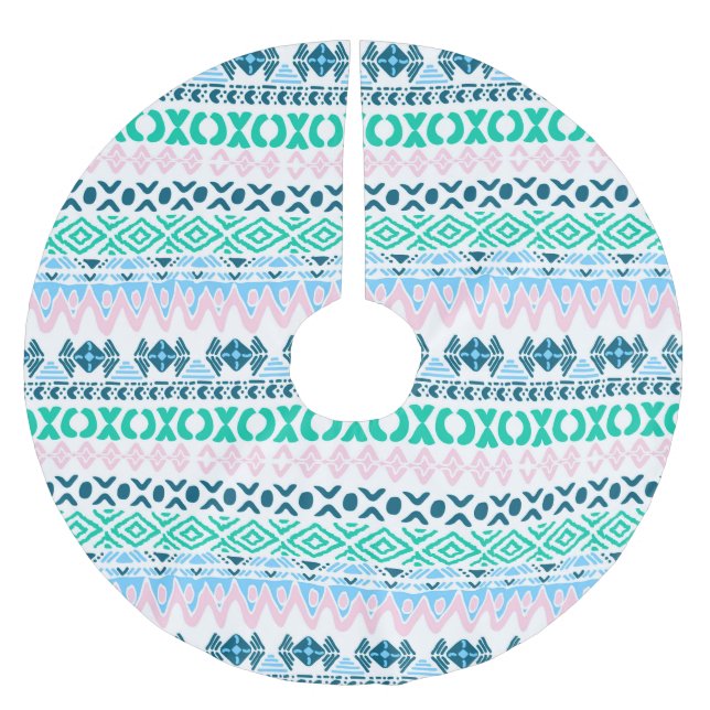 Jupon De Sapin En Polyester Brossé Beau pastel motif (Devant)