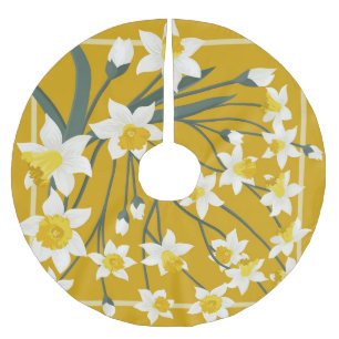Jupon De Sapin En Polyester Brossé Beau Vintage : Conception d'ornement transparente