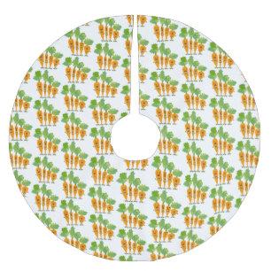 Jupon De Sapin En Polyester Brossé Belle illustration du quatuor de carottes à carott