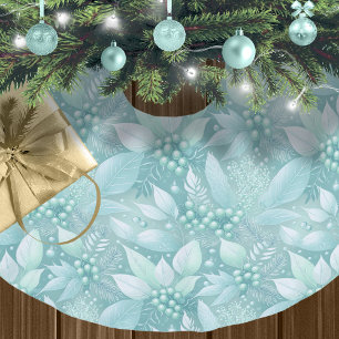 Jupon De Sapin En Polyester Brossé Berries de Noël côtier Motif #7 ID1009
