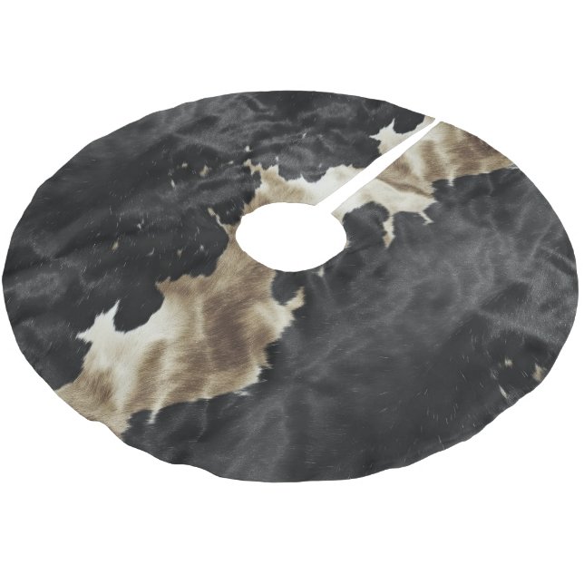 Jupon De Sapin En Polyester Brossé Black Champagne Gold Cowhide (Angle)