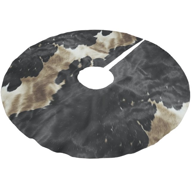 Jupon De Sapin En Polyester Brossé Black Gold Western Cowhide (Angle)