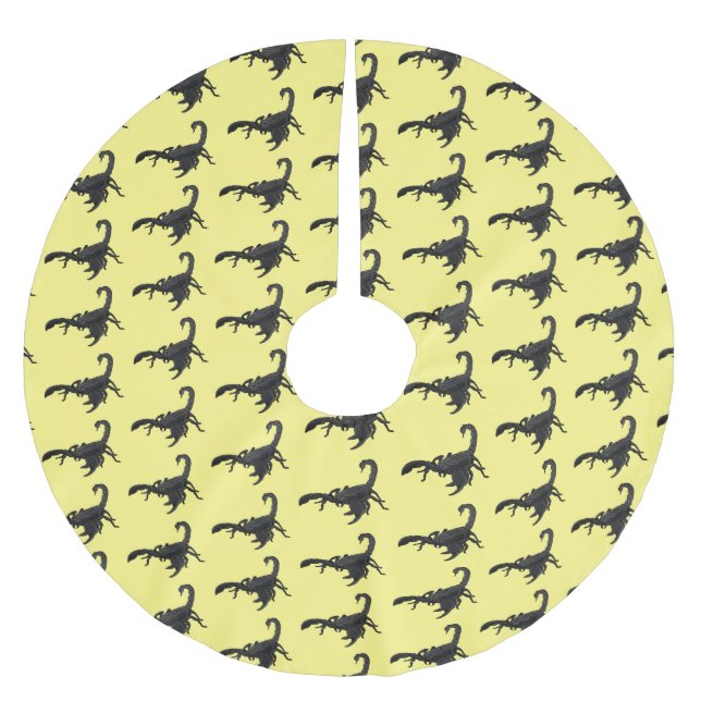 Jupon De Sapin En Polyester Brossé Black hungry scorpion (Devant)