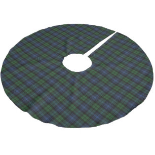 Jupon De Sapin En Polyester Brossé Black Watch Tartan écossais antique