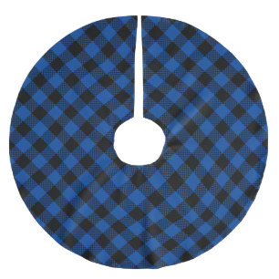 Jupon De Sapin En Polyester Brossé Bleu et noir bison plaqué