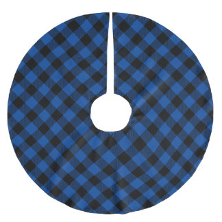 Jupon De Sapin En Polyester Brossé Bleu et noir bison plaqué