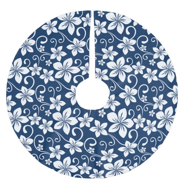 JUPON DE SAPIN EN POLYESTER BROSSÉ BLEU HAWAII (BLEU DE LA MARINE) (Devant)